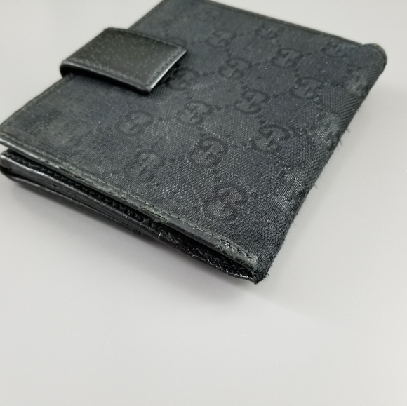 GUCCI GG Vintage Classic Double Sided Flap Wallet Signature Signature Italy - Picture 11 of 16